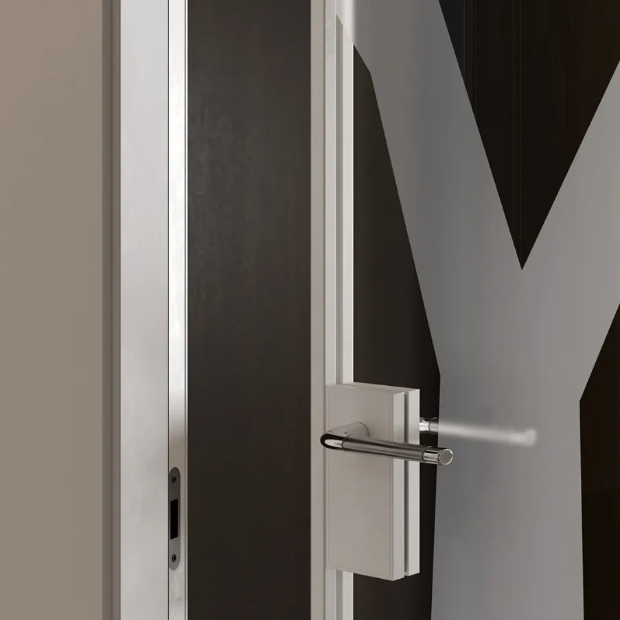Portes intérieures avec verre décoré
