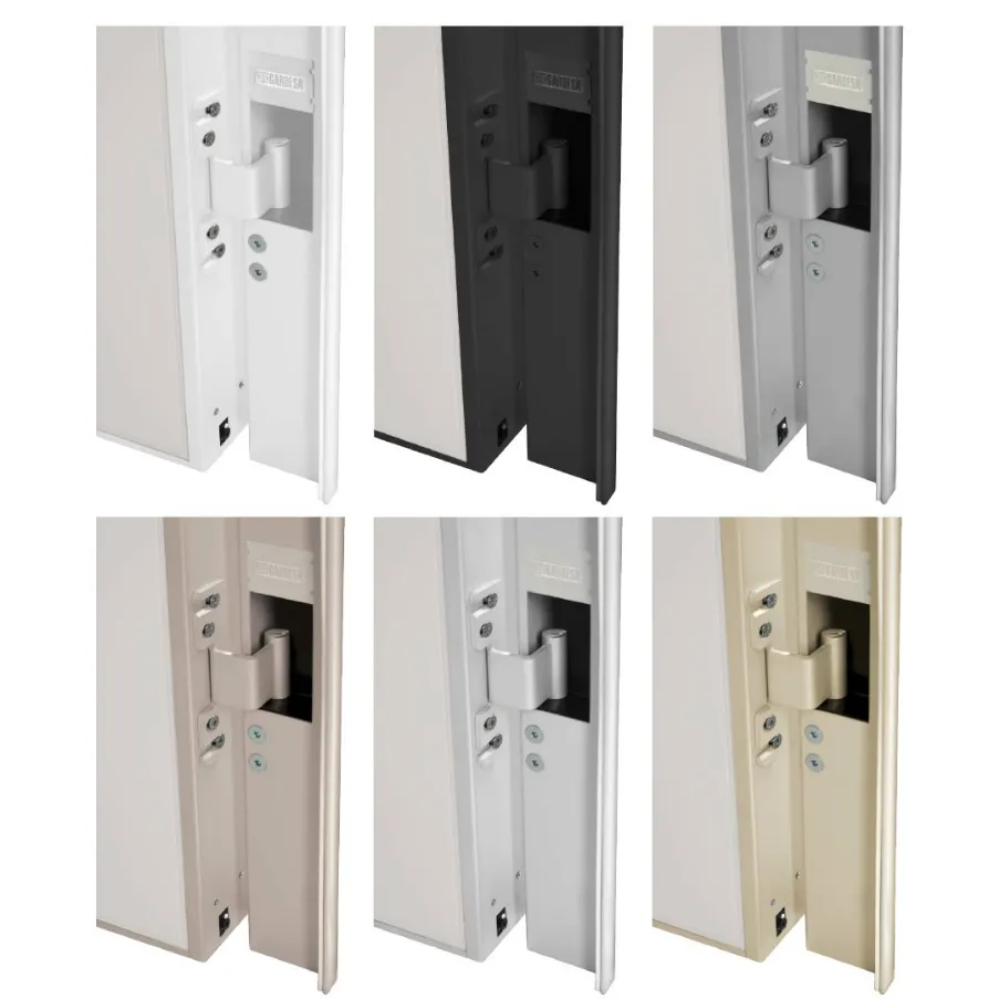 portes blindées avec charnières intégrées