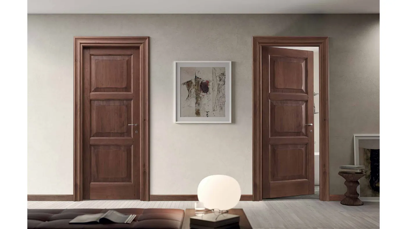 portes intérieures en bois massif Bertolotto, essence de bois Rodi