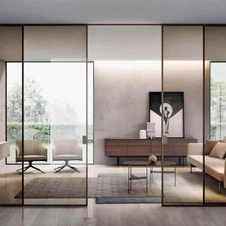 pareti divisorie scorrevoli bertolotto porte interne in vetro - partitions coulissantes bertolotto portes intérieures en verre