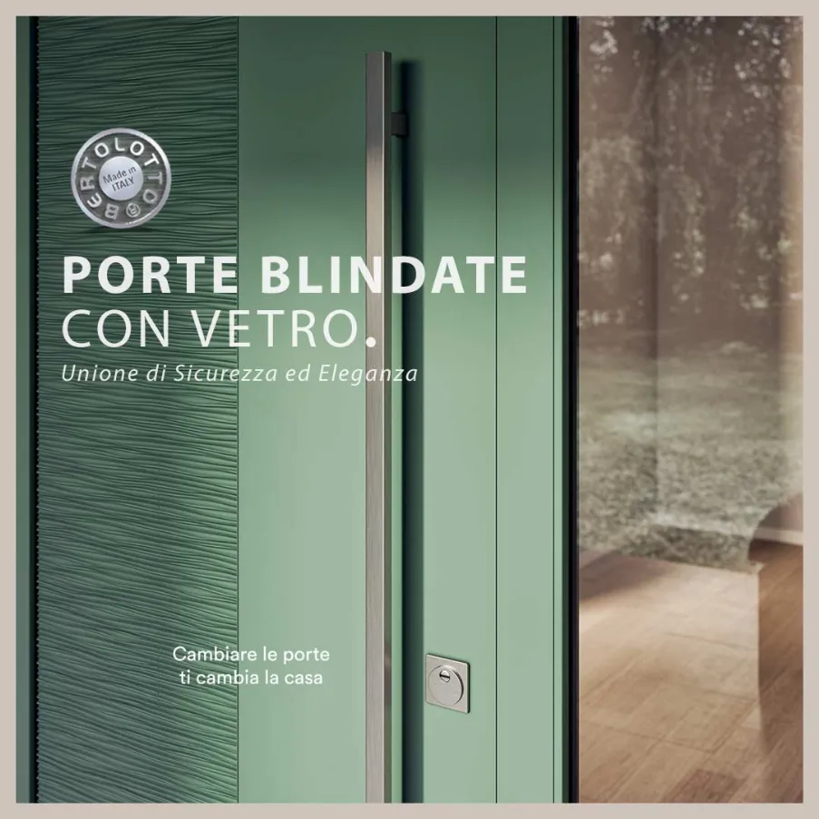 porte blindate con vetro