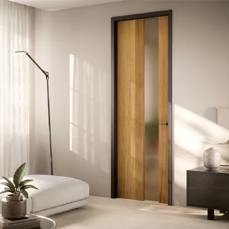 porte d'intérieur en chêne avec une finition à l'huile naturelle, essence Bertolotto Porte