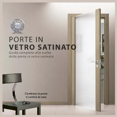 portes en verre satiné