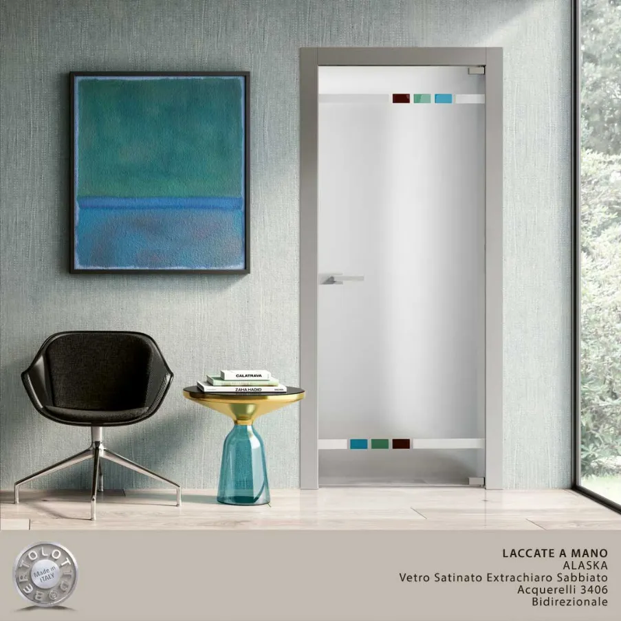 porte en verre ultra clair bertolotto