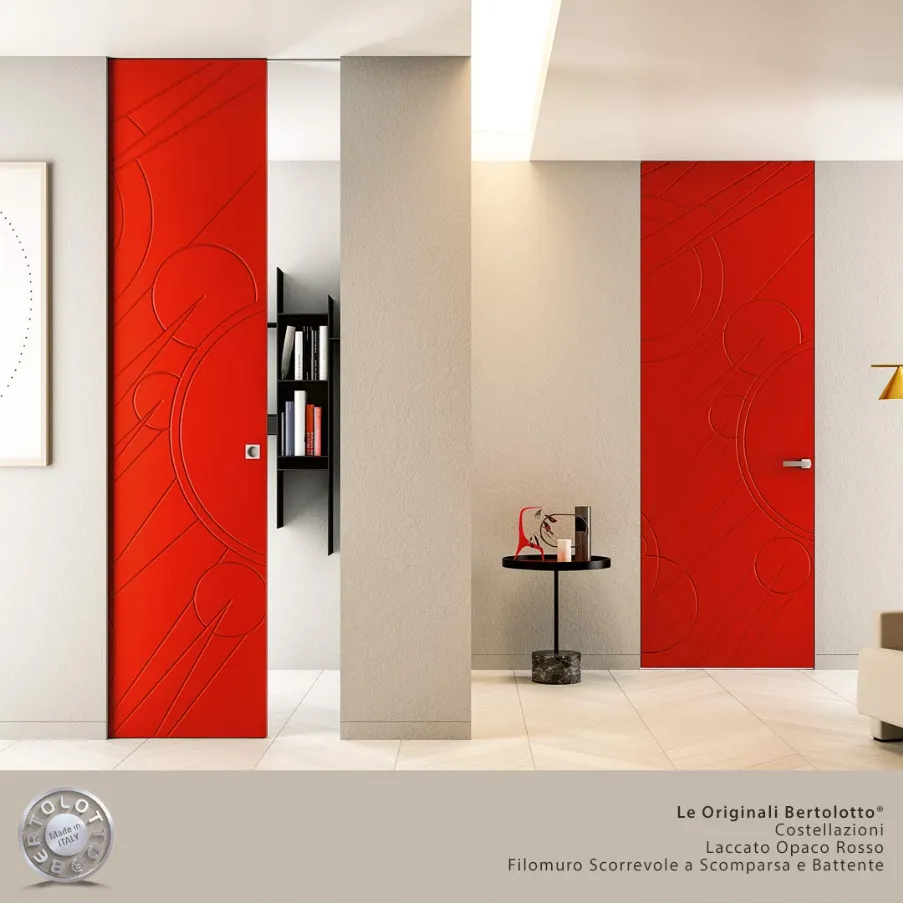 portes intérieures colorées laquées Bertolotto