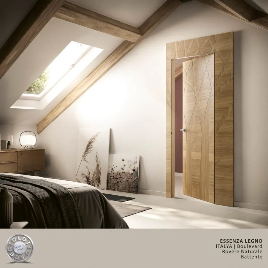 porte pour maison de montagne en chêne bertolotto