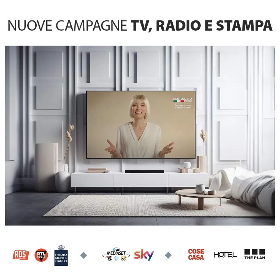 Publicité pour les portes Bertolotto Portamazione